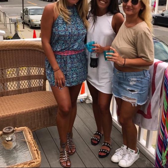 Abstract Print Embroidered Dress - Picture 2 of 4